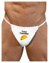 Taco Tuesday Design Mens G-String Underwear by TooLoud-Mens G-String-LOBBO-White-Small/Medium-Davson Sales