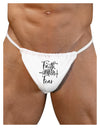 Faith Conquers Fear Mens G-String Underwear-Mens G-String-LOBBO-White-Small/Medium-Davson Sales