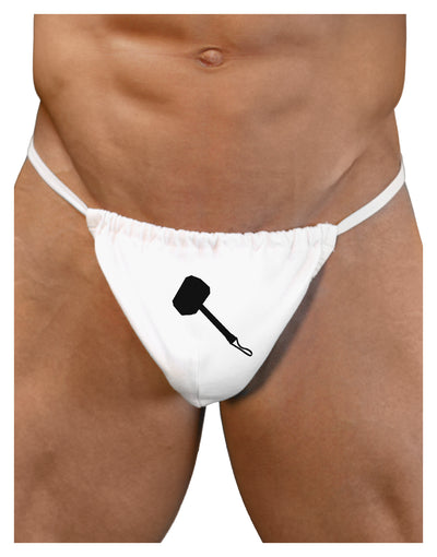 Thors Hammer Nordic Runes Lucky Odin Mjolnir Valhalla Mens G-String Underwear by TooLoud-LOBBO-White-Small/Medium-Davson Sales