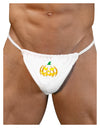 Trick or Treat Jack Yellow Mens G-String Underwear-Mens G-String-LOBBO-White-Small/Medium-Davson Sales