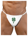 3D Style Celtic Knot 4 Leaf Clover Mens G-String Underwear-Mens G-String-LOBBO-White-Small/Medium-Davson Sales