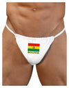 Bolivia Flag Mens G-String Underwear-Mens G-String-LOBBO-White-Small/Medium-Davson Sales