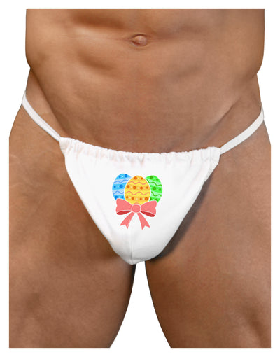 Easter Eggs With Bow Mens G-String Underwear by TooLoud-Mens G-String-LOBBO-White-Small/Medium-Davson Sales