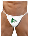 She's My Lucky Charm - Right Mens G-String Underwear-Mens G-String-LOBBO-White-Small/Medium-Davson Sales