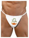 Give Thanks Mens G-String Underwear-Mens G-String-LOBBO-White-Small/Medium-Davson Sales