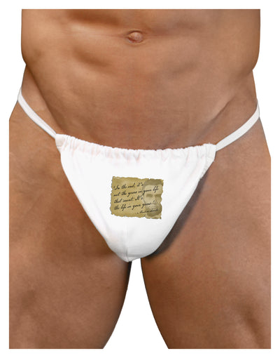 The Life In Your Years Lincoln Mens G-String Underwear by TooLoud-Mens G-String-LOBBO-White-Small/Medium-Davson Sales