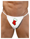 Cute Faux Applique Christmas Stocking Mens G-String Underwear-Mens G-String-LOBBO-White-Small/Medium-Davson Sales