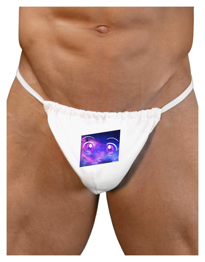 Cute Cosmic Eyes Mens G-String Underwear-Mens G-String-LOBBO-White-Small/Medium-Davson Sales