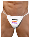 Amuck Amuck Amuck Halloween Mens G-String Underwear-Mens G-String-LOBBO-White-Small/Medium-Davson Sales