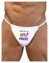 Hangin With My Peeps Mens G-String Underwear-Mens G-String-LOBBO-White-Small/Medium-Davson Sales