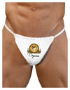 Doge Coins Mens G-String Underwear-Mens G-String-LOBBO-White-Small/Medium-Davson Sales