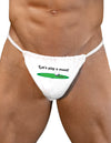 Let's Play a Round Mens G-String Underwear-Mens G-String-LOBBO-White-Small/Medium-Davson Sales