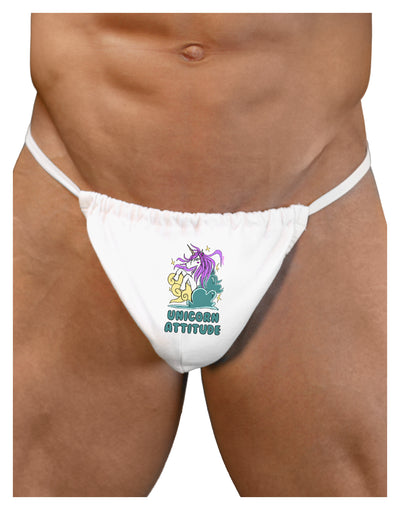 Unicorn Attitude Mens G-String Underwear-Mens G-String-LOBBO-White-Small/Medium-Davson Sales