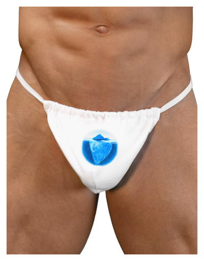 Iceberg Watercolor Mens G-String Underwear-Mens G-String-LOBBO-White-Small/Medium-Davson Sales