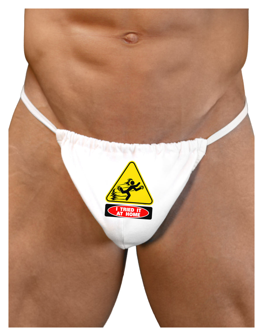 I Tried It At Home Mens G-String Underwear-Mens G-String-LOBBO-White-Small/Medium-Davson Sales