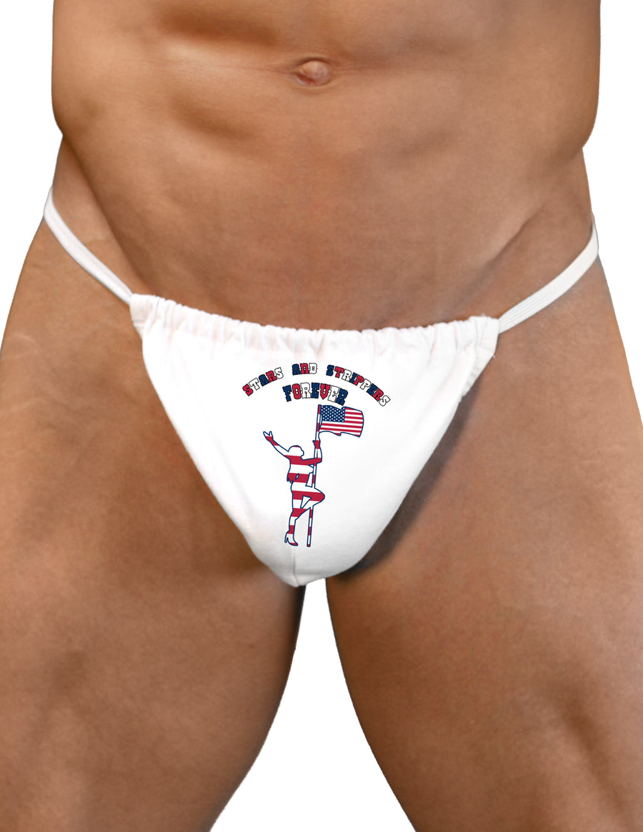 Stars and Strippers Forever Female Mens G-String Underwear-Mens G-String-LOBBO-White-Small/Medium-Davson Sales