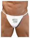 Cheer Yourself Up Mark Twain Mens G-String Underwear-Mens G-String-LOBBO-White-Large/XL-Davson Sales