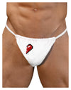 Couples Pixel Heart Design - Right Mens G-String Underwear by TooLoud-Mens G-String-LOBBO-White-Small/Medium-Davson Sales