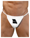 Missouri - United States Shape Mens G-String Underwear-Mens G-String-LOBBO-White-Small/Medium-Davson Sales