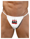 He's BAE - Right Arrow Mens G-String Underwear-Mens G-String-LOBBO-White-Small/Medium-Davson Sales