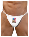 Adopt Cute Kitty Cat Adoption Mens G-String Underwear-Mens G-String-LOBBO-White-Small/Medium-Davson Sales