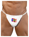 Puerto Rico Coqui Mens G-String Underwear-Mens G-String-LOBBO-White-Small/Medium-Davson Sales