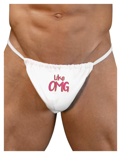 Like OMG Mens G-String Underwear by TooLoud-Mens G-String-LOBBO-White-Small/Medium-Davson Sales