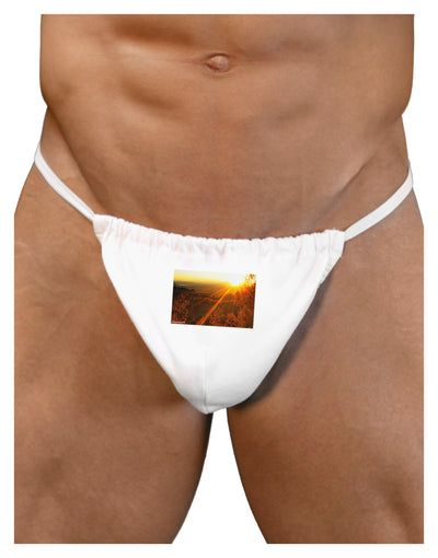 Colorado Sunset Mens G-String Underwear-Mens G-String-LOBBO-White-Small/Medium-Davson Sales