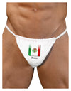 Mexican Flag App Icon - Text Mens G-String Underwear by TooLoud-Mens G-String-LOBBO-White-Small/Medium-Davson Sales