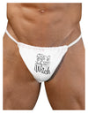 She's My Witch Mens G-String Underwear-Mens G-String-LOBBO-White-Small/Medium-Davson Sales