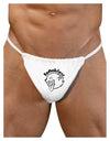 Booobies Mens G-String Underwear-Mens G-String-LOBBO-White-Small/Medium-Davson Sales