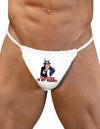 Uncle Sam Pointing is my Right Mens G-String Underwear-Mens G-String-LOBBO-White-Small/Medium-Davson Sales