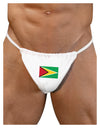 TooLoud Guyana Flag Mens G-String Underwear-Mens G-String-LOBBO-White-Small/Medium-Davson Sales