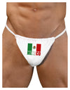 Mexican Flag - Mexico Text Mens G-String Underwear by TooLoud-Mens G-String-LOBBO-White-Small/Medium-Davson Sales