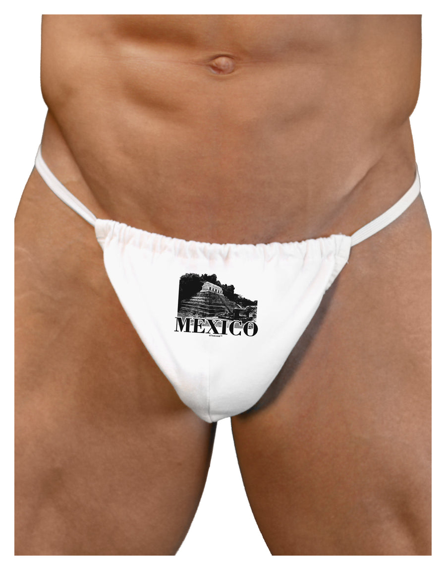 Mexico - Temple No 2 Mens G-String Underwear-Mens G-String-LOBBO-White-Small/Medium-Davson Sales