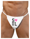 Matching Soulmate Design - Soul - Pink Mens G-String Underwear by TooLoud-Mens G-String-TooLoud-White-Small/Medium-Davson Sales