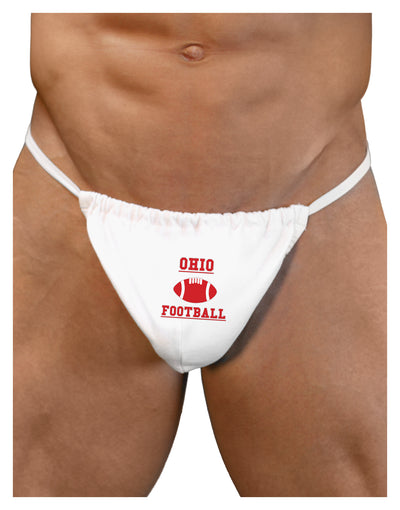 Ohio Football Mens G-String Underwear by TooLoud-Mens G-String-LOBBO-White-Small/Medium-Davson Sales