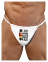 I Just Wanna Bust A Nut Nutcracker Mens G-String Underwear by LOBBO-Mens G-String-LOBBO-White-Small/Medium-Davson Sales