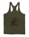 Gemini Illustration Mens String Tank Top-Men's String Tank Tops-LOBBO-Army-Green-Small-Davson Sales