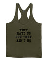 They Hate Us Cuz They Ain't Us Mens String Tank Top by TooLoud-Hats-TooLoud-Army-Green-Small-Davson Sales
