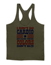 I Don't Do Cardio Because These Colors Don't Run Mens String Tank Top-Men's String Tank Tops-LOBBO-Army-Green-Small-Davson Sales