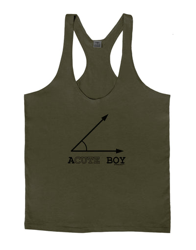 Acute Boy Mens String Tank Top-Men's String Tank Tops-LOBBO-Army-Green-Small-Davson Sales