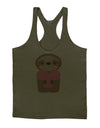 Cute Valentine Sloth Holding Heart Mens String Tank Top by TooLoud-LOBBO-Army-Green-Small-Davson Sales