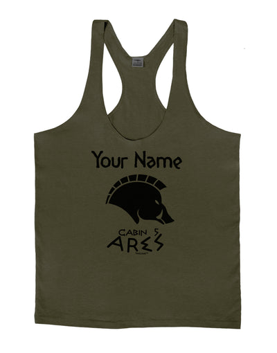 Personalized Cabin 5 Ares Mens String Tank Top by LOBBO-Men's String Tank Tops-LOBBO-Army-Green-Small-Davson Sales