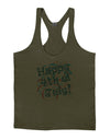 Happy 4th of July - Fireworks Design Mens String Tank Top-Men's String Tank Tops-LOBBO-Army-Green-Small-Davson Sales