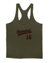 Democrat Jersey 16 Mens String Tank Top-Men's String Tank Tops-LOBBO-Army-Green-Small-Davson Sales