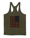 Beer Pong Flag Mens String Tank Top-Men's String Tank Tops-LOBBO-Army-Green-Small-Davson Sales