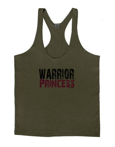 Warrior Princess Pink Mens String Tank Top-Men's String Tank Tops-LOBBO-Army-Green-Small-Davson Sales