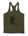 Virgo Illustration Mens String Tank Top-Men's String Tank Tops-LOBBO-Army-Green-Small-Davson Sales