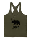 Beer Animal Mens String Tank Top-Men's String Tank Tops-LOBBO-Army-Green-Small-Davson Sales